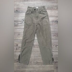 Frame green brown xs jogger jeans utility cargo size 23